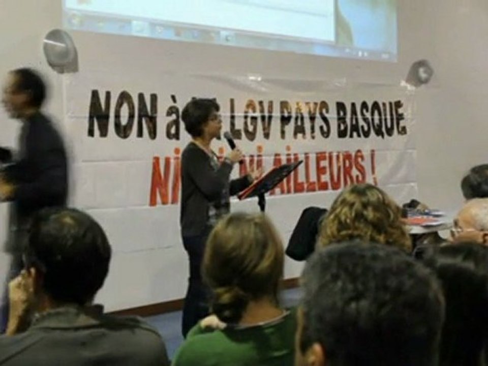 Réunion publique anti LGV 9 décembre 2011  1ere partie