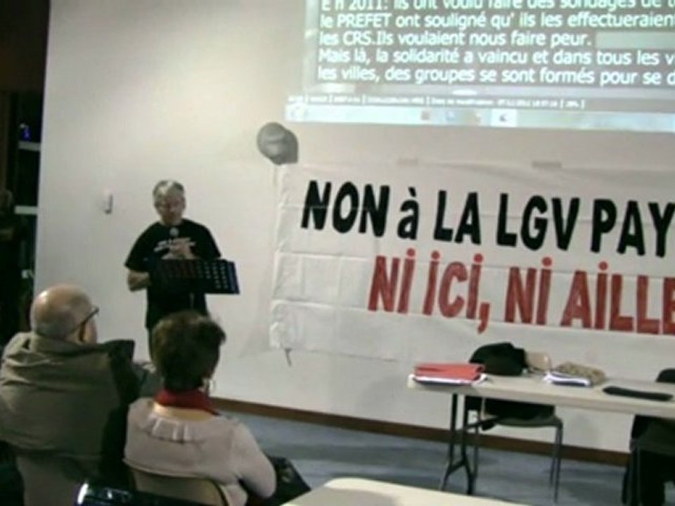 Réunion publique anti LGV 9 décembre 2011  2eme partie