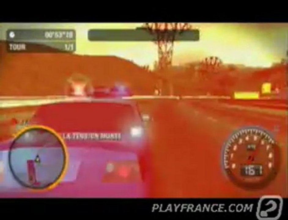 Need For Speed Most Wanted 5-1-0 (PSP) - Des extraits des premières courses du mode Carrière.