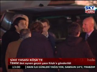 Şike Yasası Köşk'te