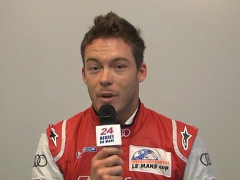 24 Heures du mans 2011, interview de André Lotterer pilote de l'AUDI R18 TDI n°2