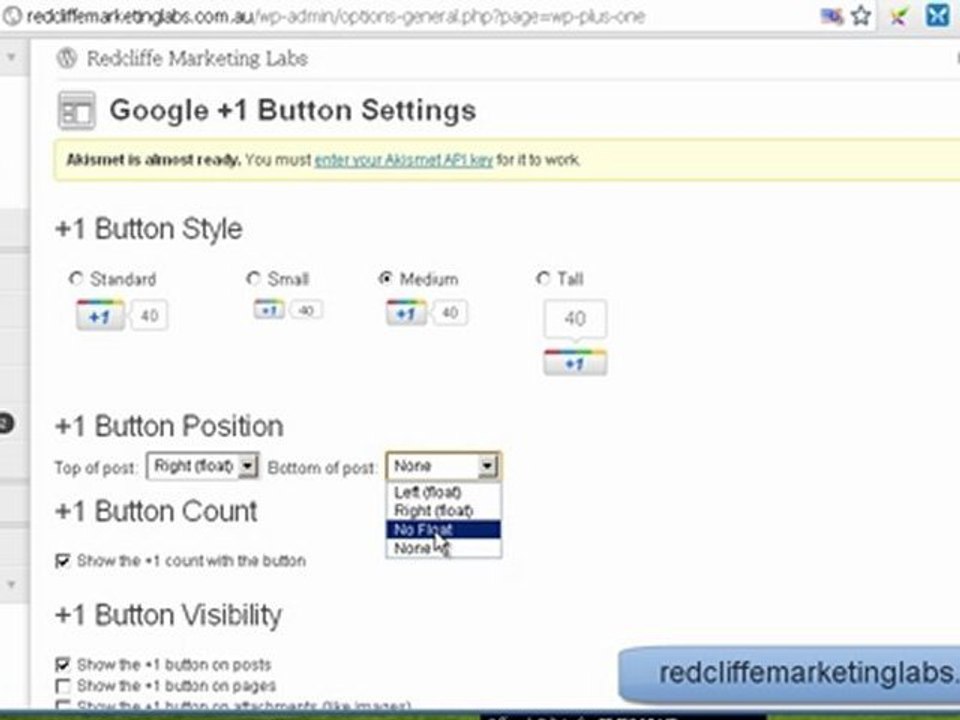 Redcliffe Website Tip about how to add google plus