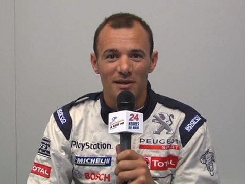 24 Heures du Mans 2011, interview de Stéphane Sarrazin pilote de la Peugeot n°8