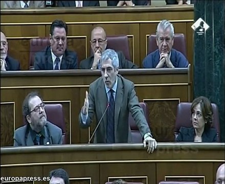 Llamazares interrumpe el Pleno contra la exclusión de IU