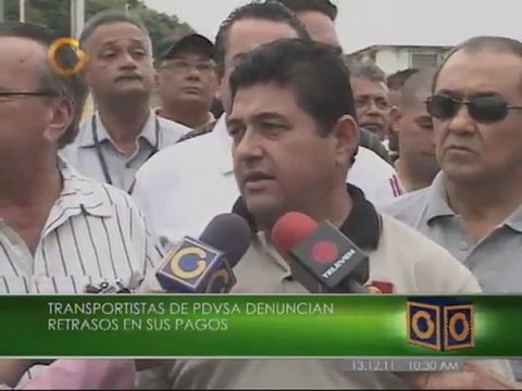 Transportistas de PDVSA denuncian retrasos en sus pagos