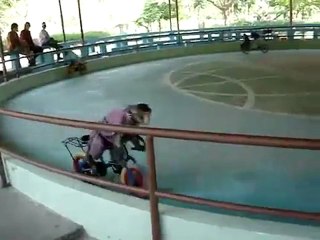 Des singes qui font du vélo