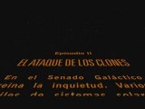 El Ataque de los Clones (2002): texto inicial (castellano)