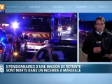 Marseille : 6 morts par intoxication dans l'incendie d'une maison de retraite
