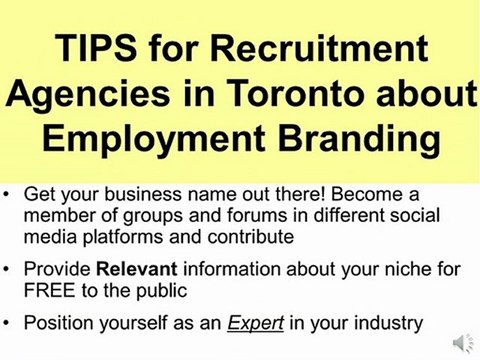 Recruitment Agencies in Toronto: Employment Branding