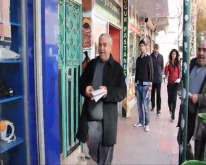 miting bildirileri dağıtıldı