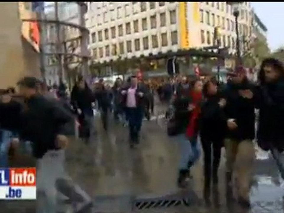 Amateur footage of Liege attack aftermath