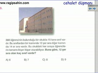 doğrusal denklem sistemleri zambak TEST 2