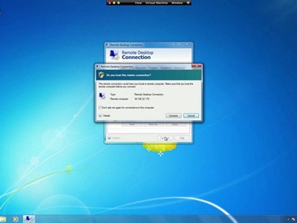 How To Login to a Virtual Terminal Server with Remote Desktop Client