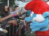 Smurfs cemented in Hollywood