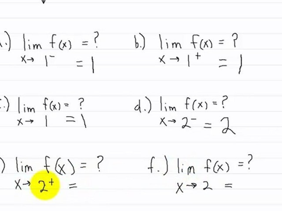 Limit of a Function Part 5