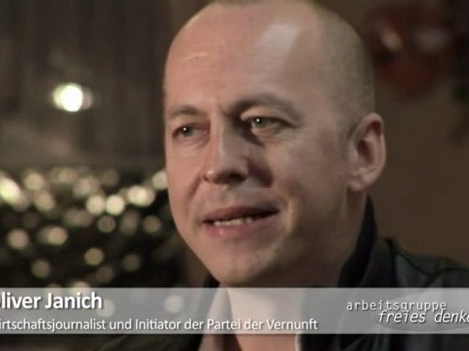 Oliver Janich, Gründer der 'Partei der Vernunft' (PDV)