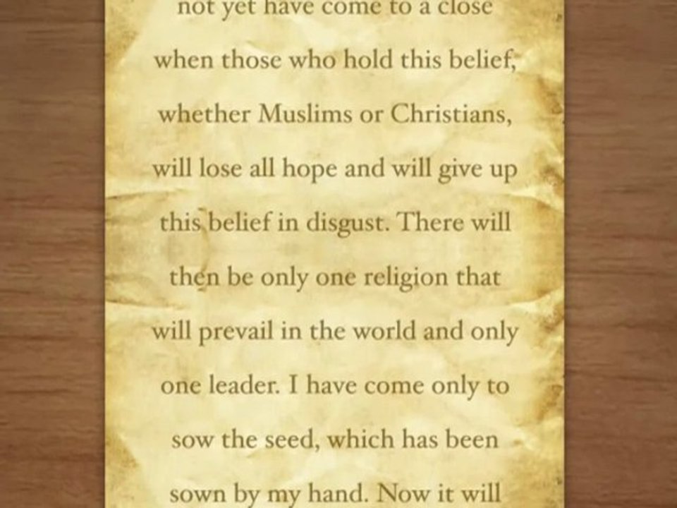 Masih-e-Maud Day: Writings of the Promised Messiah (as) - Part 3 (English)