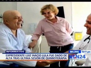 Dado de alta expresidente Lula da Silva tras última sesión de quimioterapia - NTN24.com