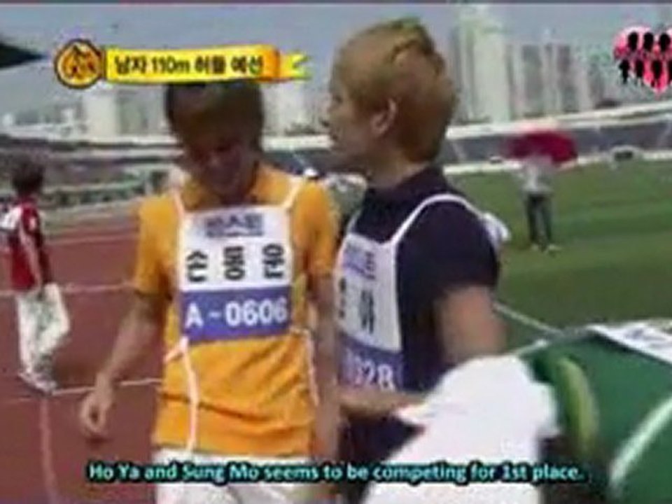 100925 Idol Sport Championship 110m hurdle race HoYa 1st eng sub