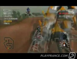 MX vs. ATV Unleashed: On the Edge (PSP) - Extraits de deux courses: l'une à moto, l'autre en quad !