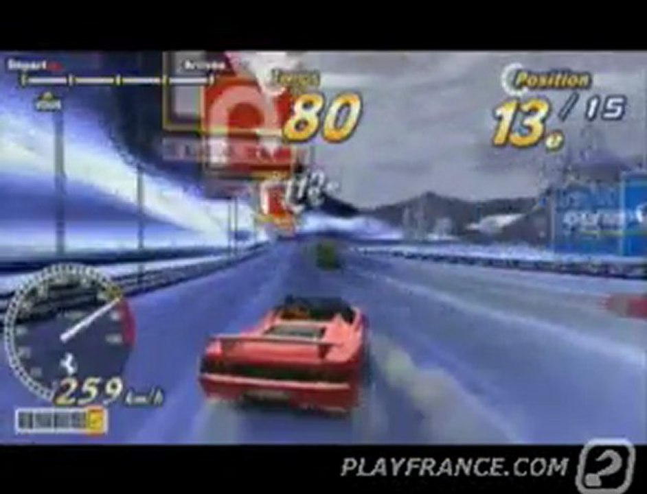 Outrun 2006 : Coast 2 Coast (PSP) - Deux course...