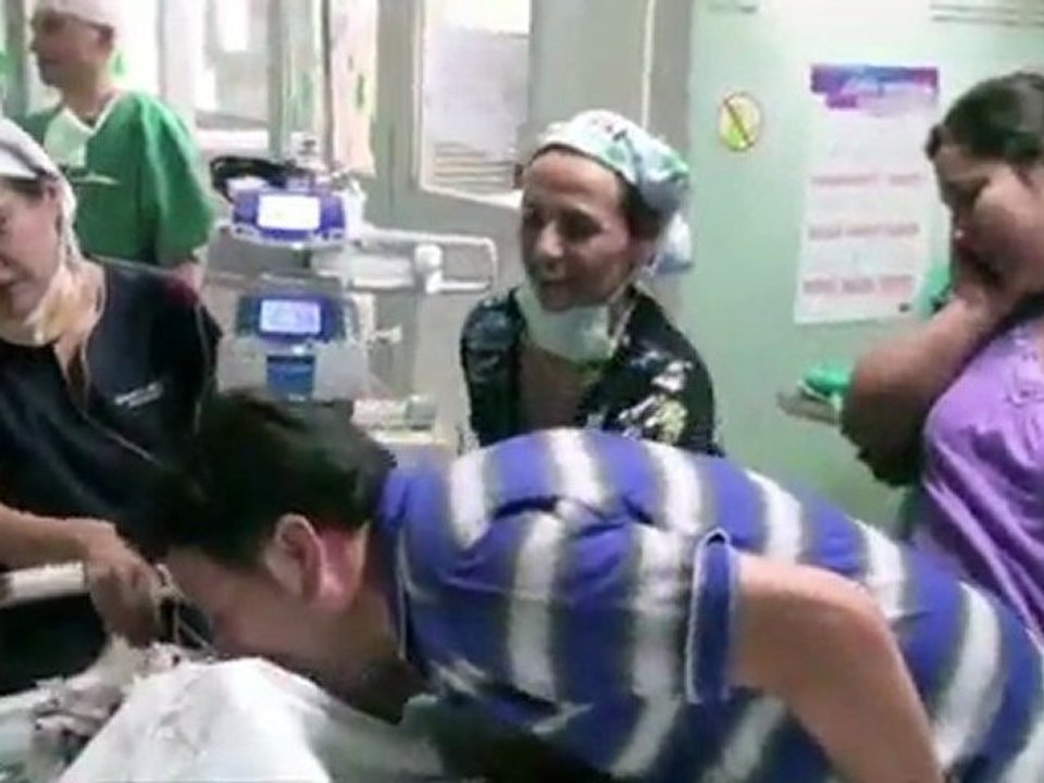 Maria Jose et Maria Paz, deux bébés de 10 mois,...