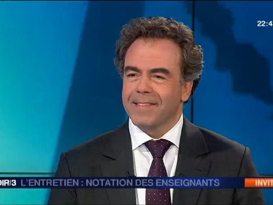 Luc Chatel invité du Soir 3 - France 3 - 14 déc. 2011