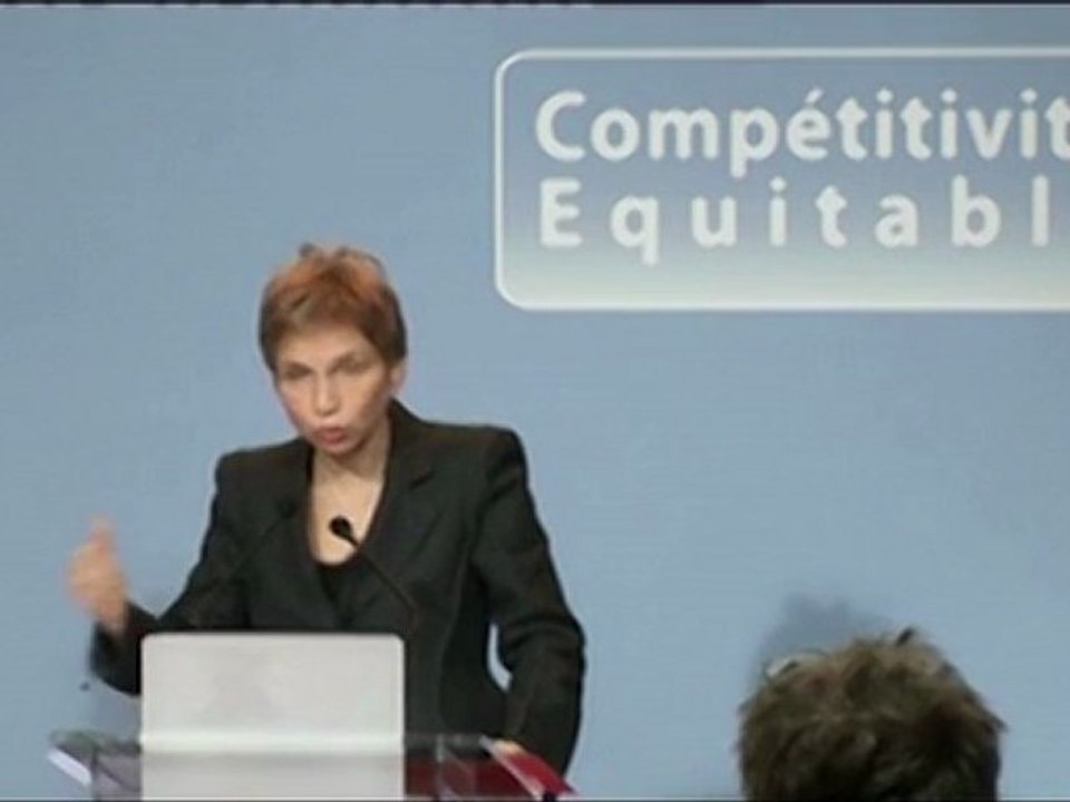 Laurence Parisot - Point Presse Medef - 12/12/2011 - Partie 2: L'Economie française (PME)