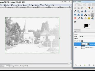 L'intérieur du menu avec le logiciel GIMP