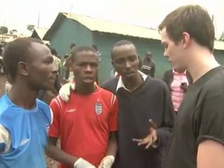 Nicholas Hoult helps clean up Kiambiu