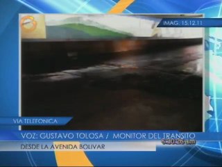 Reporte del tráfico desde la av Bolívar