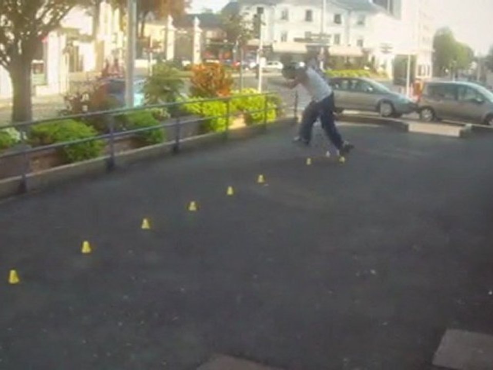 Julien, concours roller slalom (Kompakombo 2011)