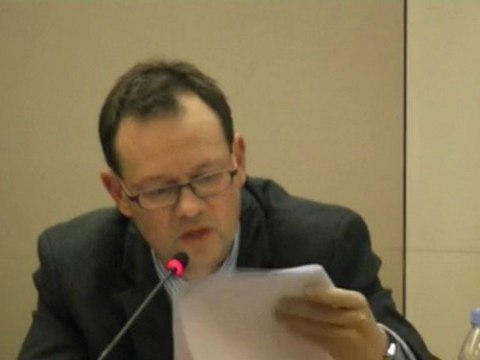 intervention de Jean Christophe Darne à propos du rapport annuel sur le développement durable