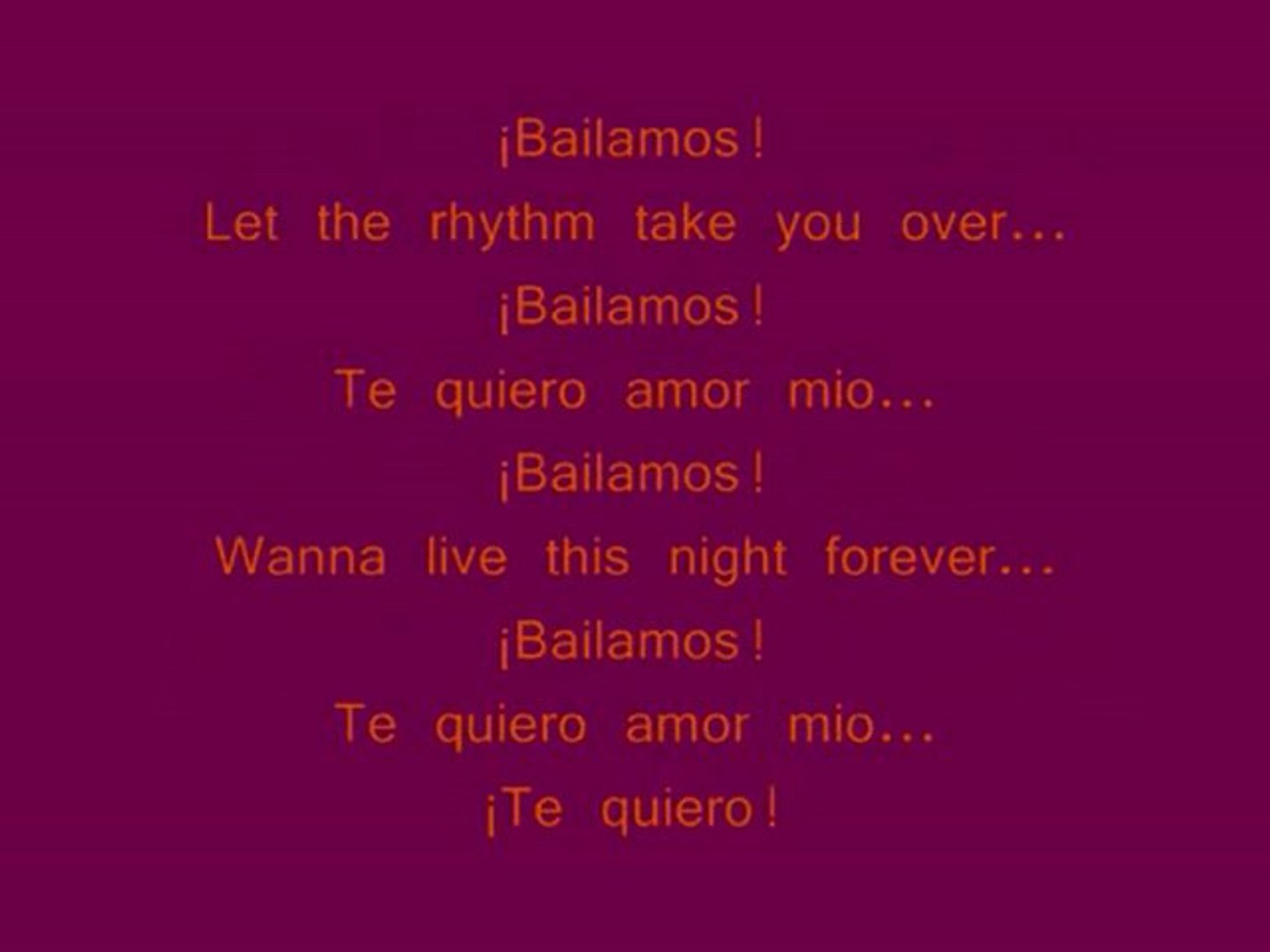 Enrique Iglesias - Bailamos With lyrics - video Dailymotion