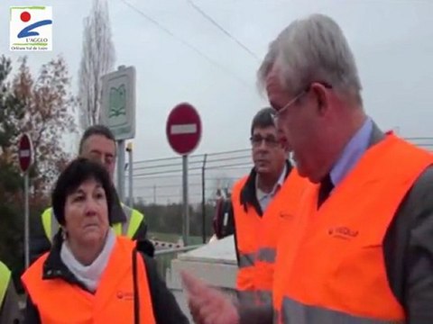 Visite de la déchetterie de Saint Cyr en Val - Certification ISO 14001 des déchetteries de l'AgglO