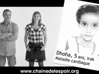 Pascal Sellem et Annabelle Milot avec La Chaîne de l'Espoir