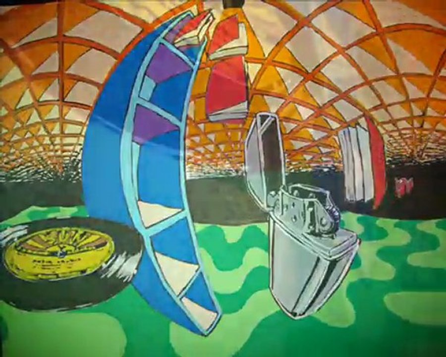 "Zippo dance avec Slim Harpo" feutre acrylique