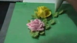 Roses with cream