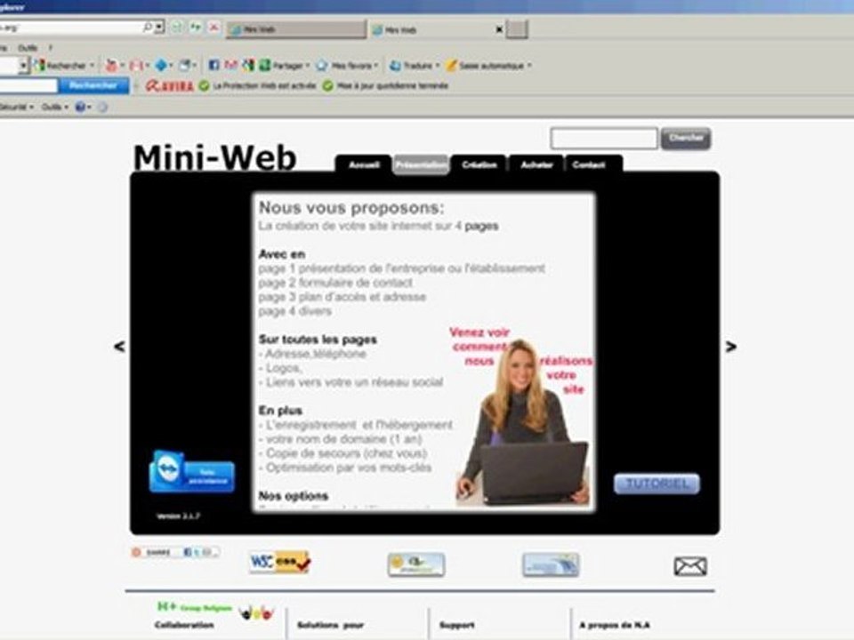 Votre site en ligne pour 19 € par mois en renting et 199 € cash