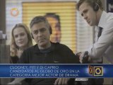 Clooney, Pitt y DiCaprio, candidatos al premio a mejor actor de drama