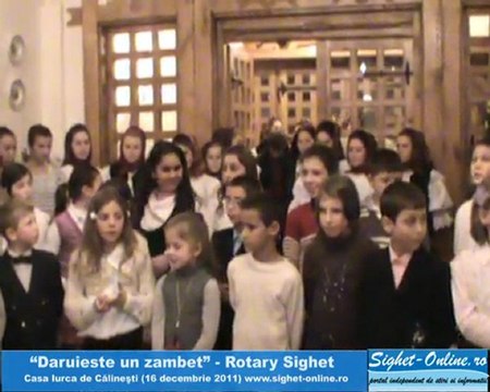 Rotary Sighet - Daruieste un zambet (elevii cls a IV-a Sc. Ioan Buteanu))