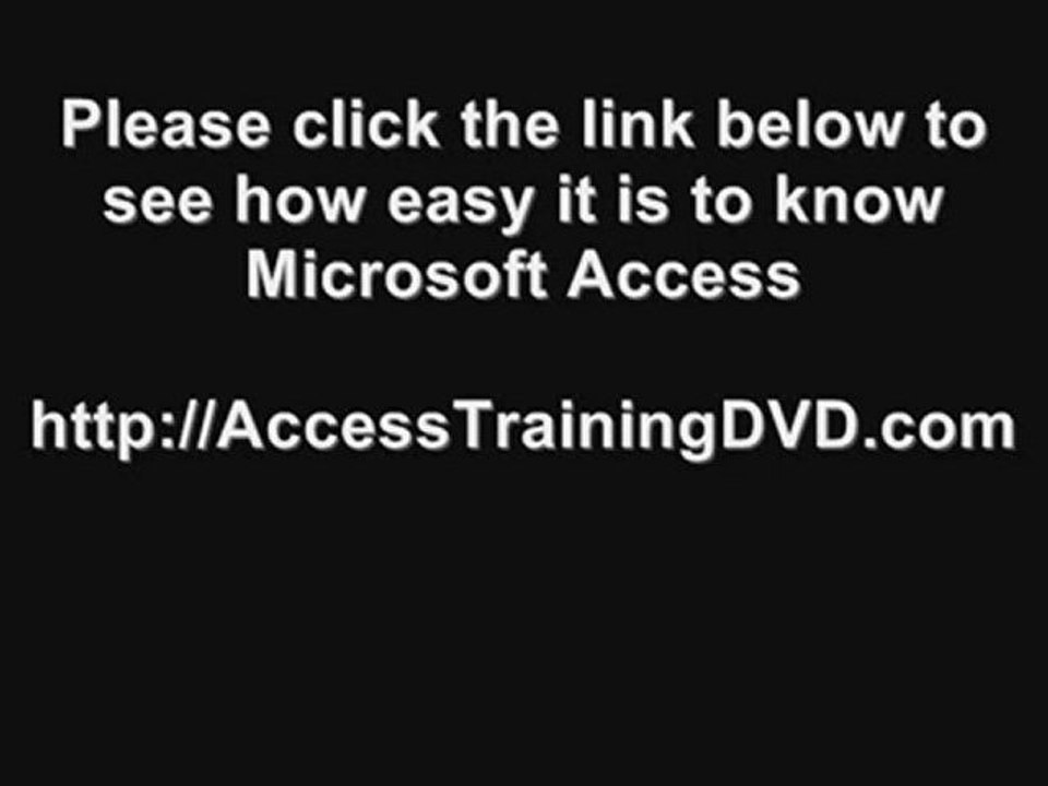 Access Training - MS Access Training - Microsoft Access ...