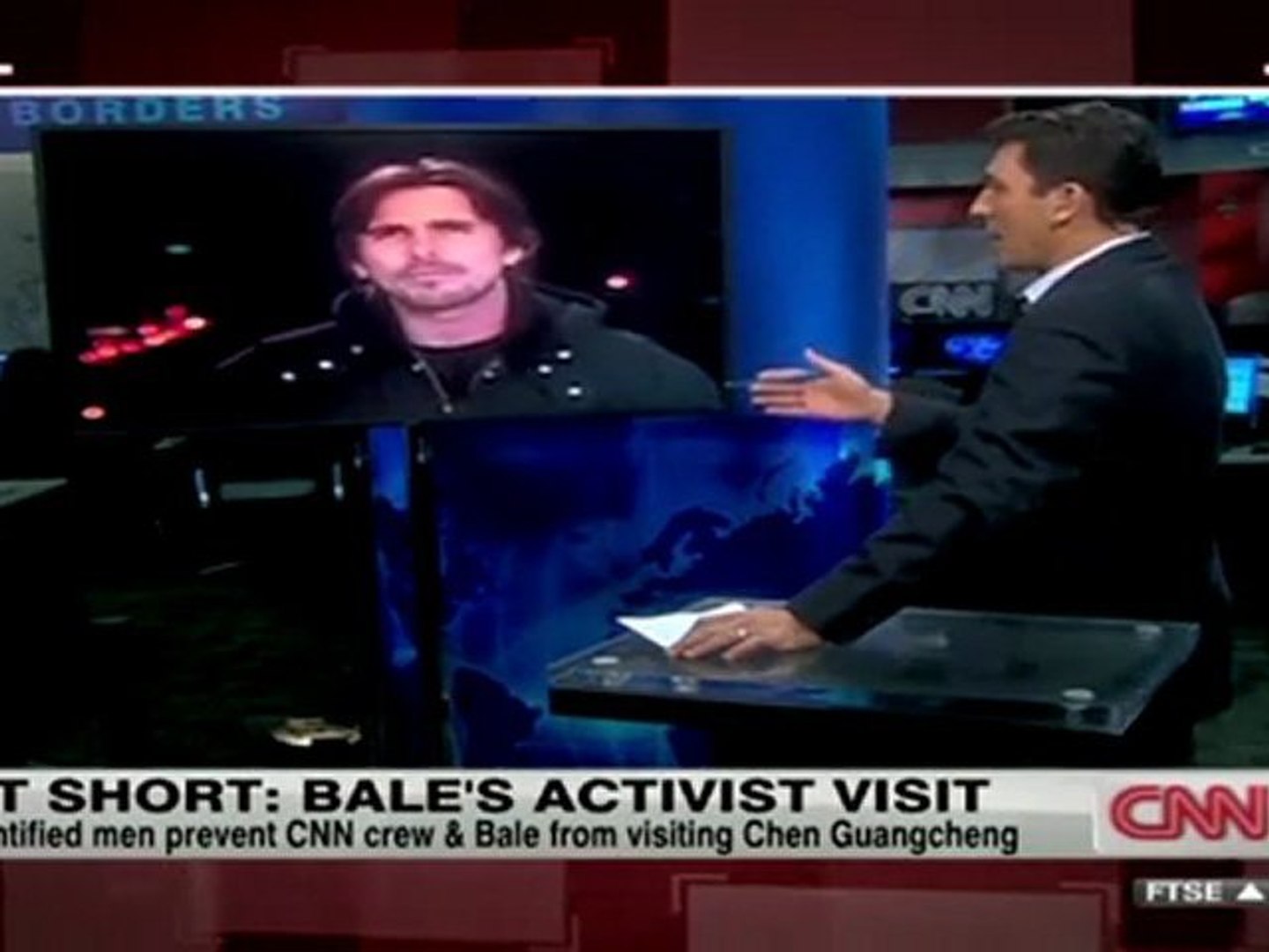 News / Bale's Activist Visit (CNN)