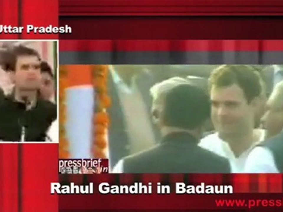Rahul Gandhi in Badaun (U.P) Part 7