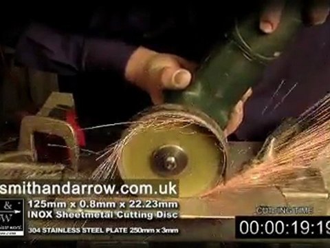 Smith and Arrow Abrasives - Sheetmetal Cutting Disc Demo