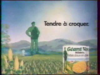Publicité Géant Vert 1986