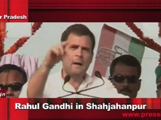 Rahul Gandhi in shahjahanpur (U.P) Part-3