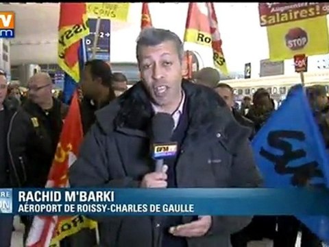 Perturbations à Roissy en raison d’une grève et de la tempête