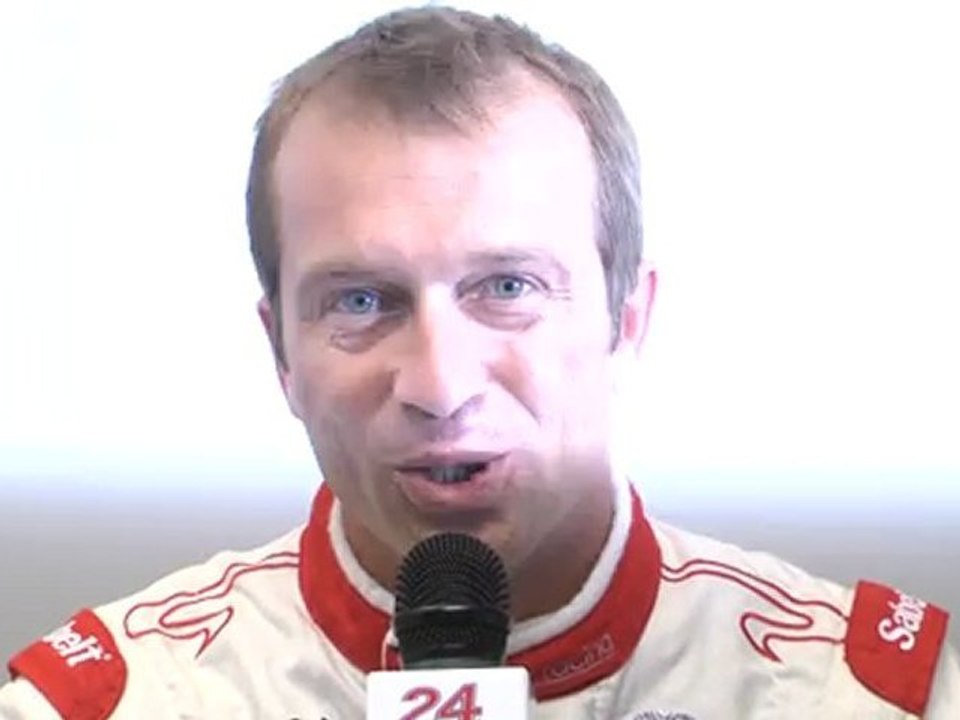24 Heures du Mans 2011, interview de Anthony  Beltoise pilote de la Ferrari F458 Italia n°58