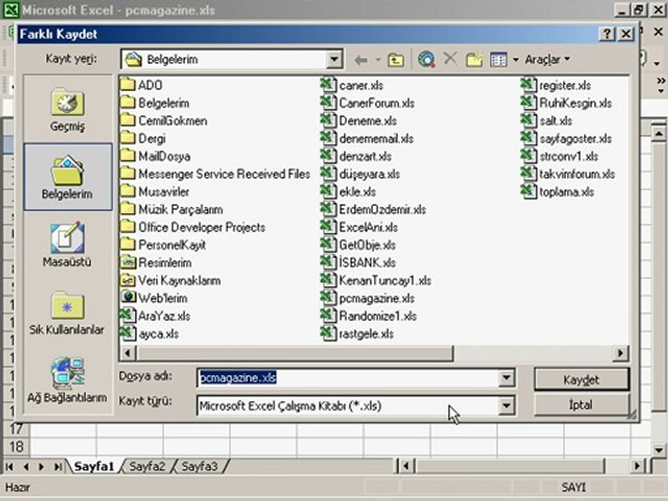 Excel parola kaldirma